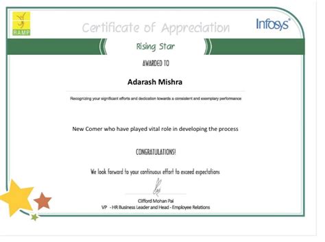 adarash mishra on LinkedIn: Thank you Infosys