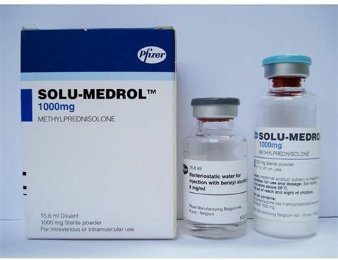 Solu Medrol Methylprednisolone Injection 1 Gm 1000 Mg Rs 1600 Vial