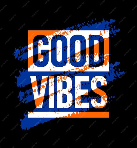 Premium Vector Good Vibes Motivational Stroke Typepace Design Slogan