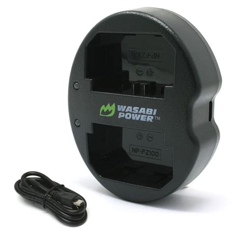 Wasabi Power Dual USB Battery Charger For Sony NP FZ100 BC QZ1