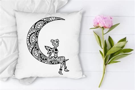 Moon SVG Bundle Mandala Mandala Cat And Moon Fairy Moon Svg By