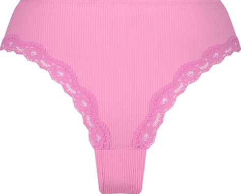 Hunkemöller Dames Lingerie Brazilian Lola Blauw maat L bol