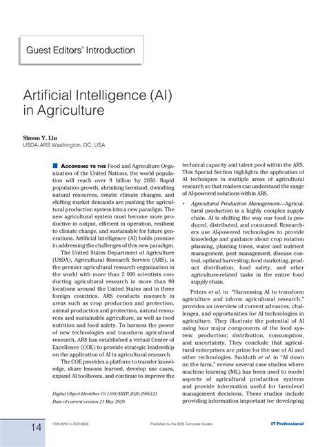 Artificial Intelligence Ai In Agriculture Artificial Intelligence Ai