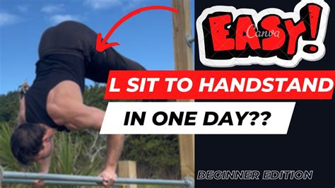 L SIT TO HANDSTAND FAST Comprehensive Guide For Beginners YouTube