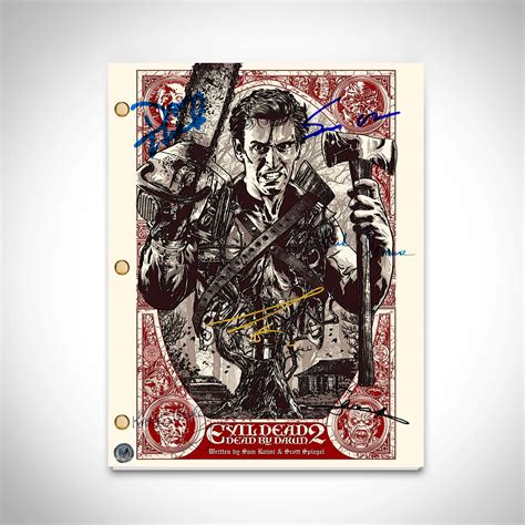 Evil Dead 2-Dead By Dawn Script Limited Signature Edition | RARE-T