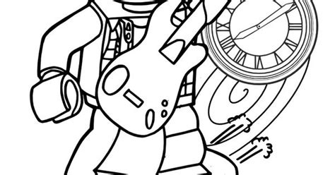 Lego Back To The Future Coloring Pages