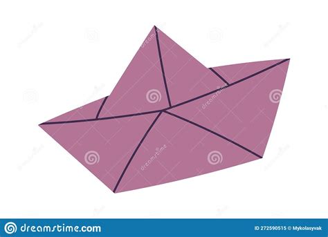 Origami Paper Folding on Boat Stock Vector - Illustration of origami ...