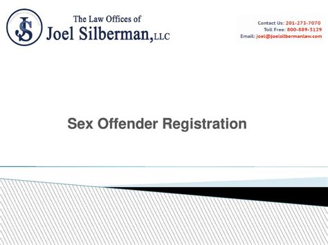 Sex Offender Registration Ppt Download