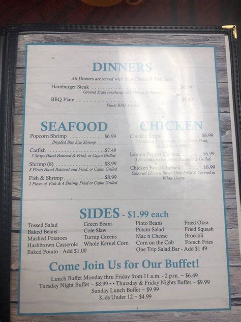 Menu At Mr Sams Cafe Skyline