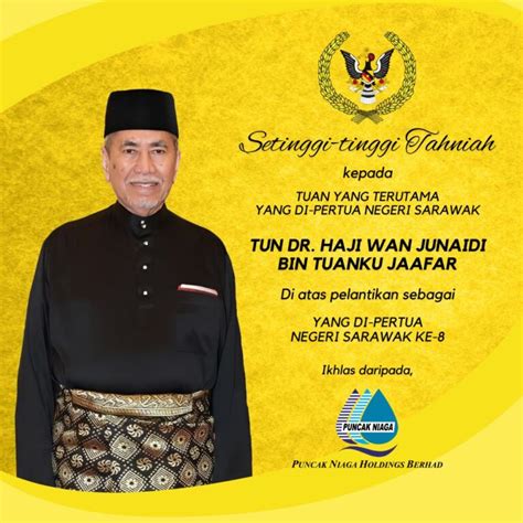 Setinggi Tinggi Tahniah Kepada Tuan Yang Terutama Yang Di Pertua Negeri