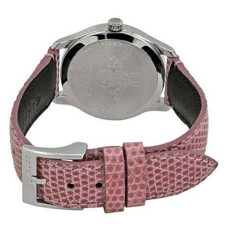 Gucci G Timeless Pink Mother Of Pearl Dial Ladies Watch Ya126586 G Timeless Gucci Watches