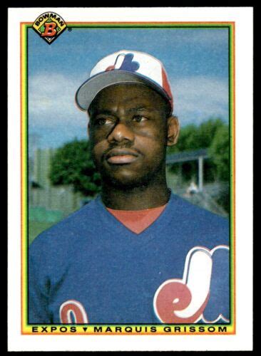 Bowman Marquis Grissom Rookie Montreal Expos Ebay