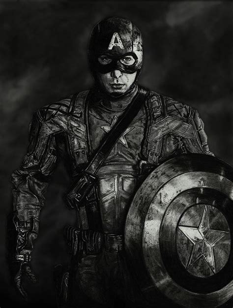 Captain America Pencil Drawing | Captain america, Pencil drawings, Drawings