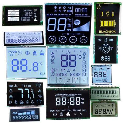 Custom Tn Transmissive Positive Segment LCD Display Module - LCD ...