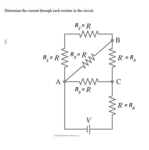 Solved Determine The Current Through Each Resistor In The