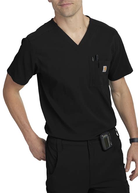 Carhartt Force Mens Mesh Vented Back Panel Tuck In Top Scrubs