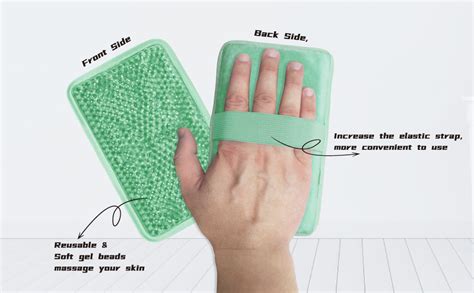 Gel Beads Ice Pack With Strap Reusable Hot Cold Compress For Various Body Parts 7 76 X4