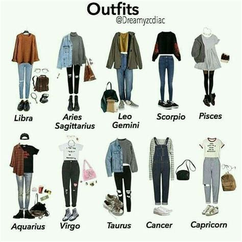 Zodiac Trend Outfit Zodiac Sign Fashion Zodiac Clothes Fashion Outfits