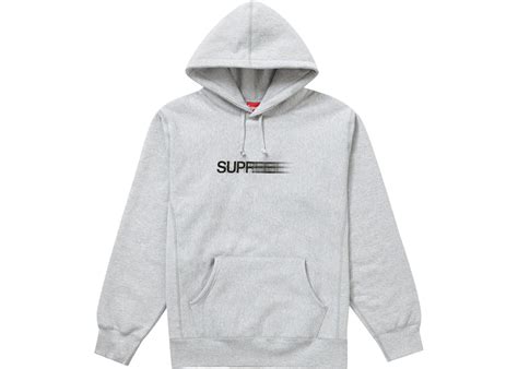 Supreme Motion Logo Hooded Sweatshirt Ss20 Ash Grey Mens Ss20 Us