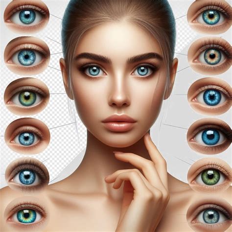 Premium Psd Hyperrealistic Female Iris Eye Makro Face Skin Colorful