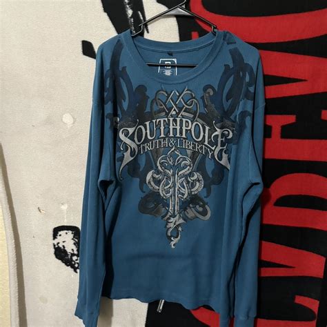 Y K Vintage Southpole Long Sleeve Shirt With A Depop