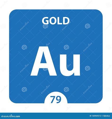 Gold Periodic Table Symbol - Gold Symbol From Periodic Table Stock ...