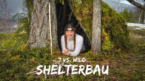 Erstes Survival Shelter Meines Lebens Vs Wild Selbstversuch Youtube