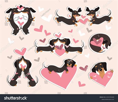 Dachshund Heart: Over 1,306 Royalty-Free Licensable Stock Vectors ...