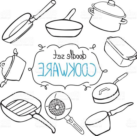 Pots And Pans Drawing at GetDrawings | Free download