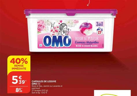 Promo Capsules De Lessive Omo Chez Bi