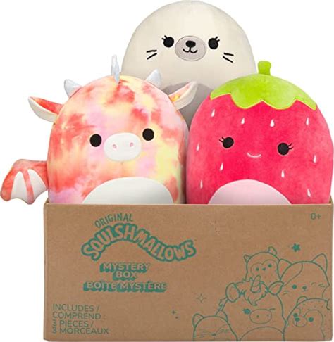 Squishmallow Official Kellytoy Plush 8 Plush Mystery Box Three Pack