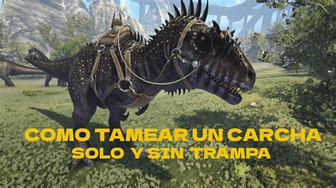 Como Tamear El Carcharodontosaurus Super F Cil Solo Y Sin Usar Trampas