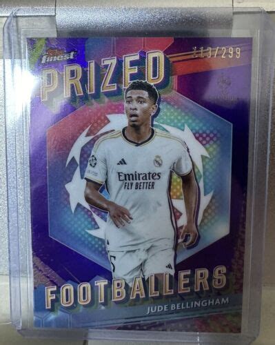 Topps Finest Uefa Jude Bellingham Pf Prized Footballers