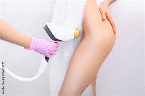 Laser Bikini Hair Removal And Cosmetology Women Health And Intimate Hygiene Beautiful Woman S