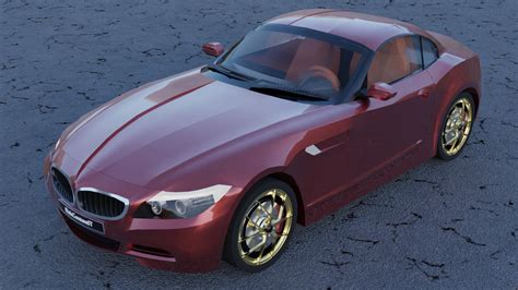 2-Door Sports Car Roadster 3D Model by RchLuvSlly