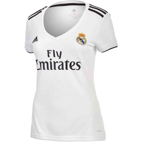 Adidas Real Madrid Home Jersey Womens 2018 19 SoccerPro Real