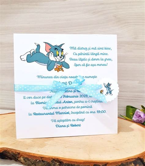 Invitatie Tom Si Jerry Ib Tiparire Text Nu Asamblare Nu