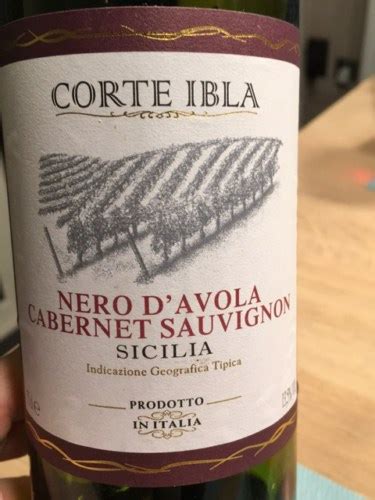 Corte Ibla Nero D Avola Cabernet Sauvignon Vivino US