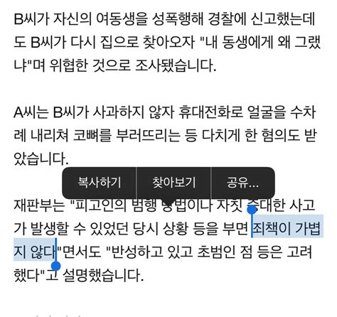 집으로 찾아온 여동생 성폭행범 폭행20대 집행유예 인스티즈instiz 이슈 카테고리