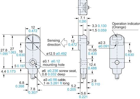 Panasonic Inductive Proximity Sensor 12 X 7 1 Mm PNP GX F12B P Conrad