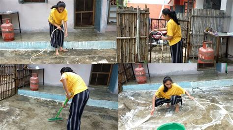 💁outdoor Cleaning With Me Desi Style 🏡 Cleaning Motivation 🧹indian