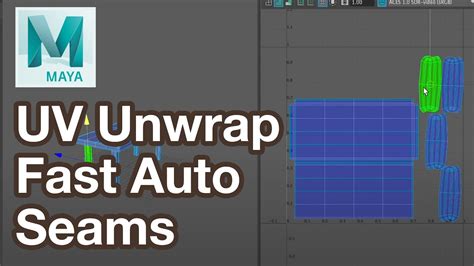 UV Unwrap Fast With Auto Seams In Maya Tutorial YouTube