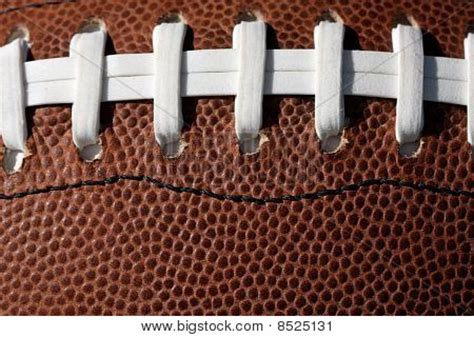 American Football Laces Close Image & Photo | Bigstock