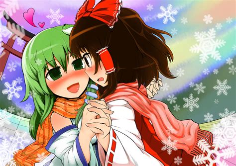 Hakurei Reimu And Kochiya Sanae Touhou Drawn By Yassy Danbooru