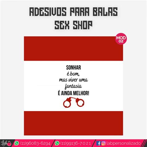 Adesivos Para Balas Sex Shop Adesivo Couche Grs Lab Personalizado