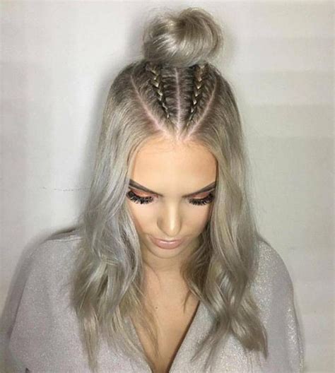 Trend Watch Mohawk Braid Into Top Knot Half Up Hairstyles Hair