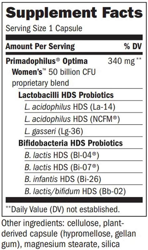 Natures Way Fortify Optima Womens 50 Billion Probiotic