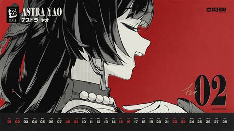 zenless zone  astra yao calendar tagme wallpaper  yandere