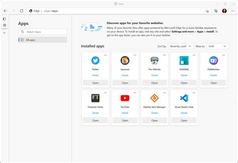 Edge Lance Un Nouveau Hub Pour Les Applications Web Progressives