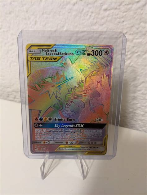 Pokemon Hidden Fates Moltres Zapdos Articuno Gx En Kaufen